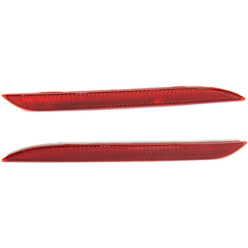 Car Lens Rear Brake Rear Bumper Corner Reflector Rear Reflector For Ford Mustang 2015-2018 Fr3b-17A849-A Red/Light 6131667526764
