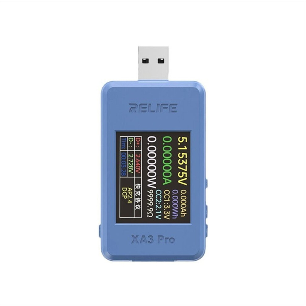 Xa3 Pro Usb Smart Tester Supports Pd Qc2.0 Qc3.0 Fast Charging 6.5A High Current Tester Mobile Phone Repair Tools 4853066954000