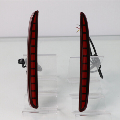 2Pcs For   Hatchback 2016 2017 2018 Multi-Function Led Rear Bumper Light Rear Fog Lamp Auto Bulb Brake Light Reflector(3 Functions) 2