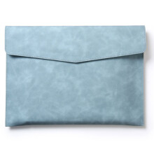 Waterbestendig PU lederen map Document Organizer-Blauw