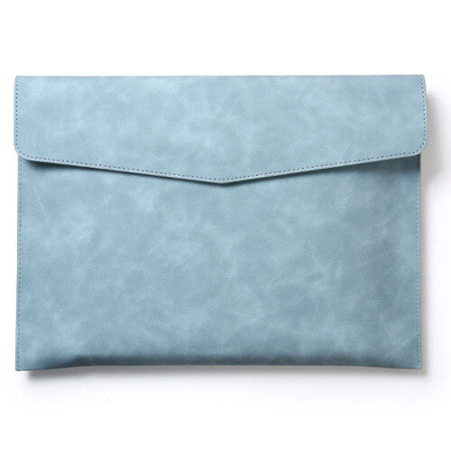 Waterbestendig PU lederen map Document Organizer-Blauw
