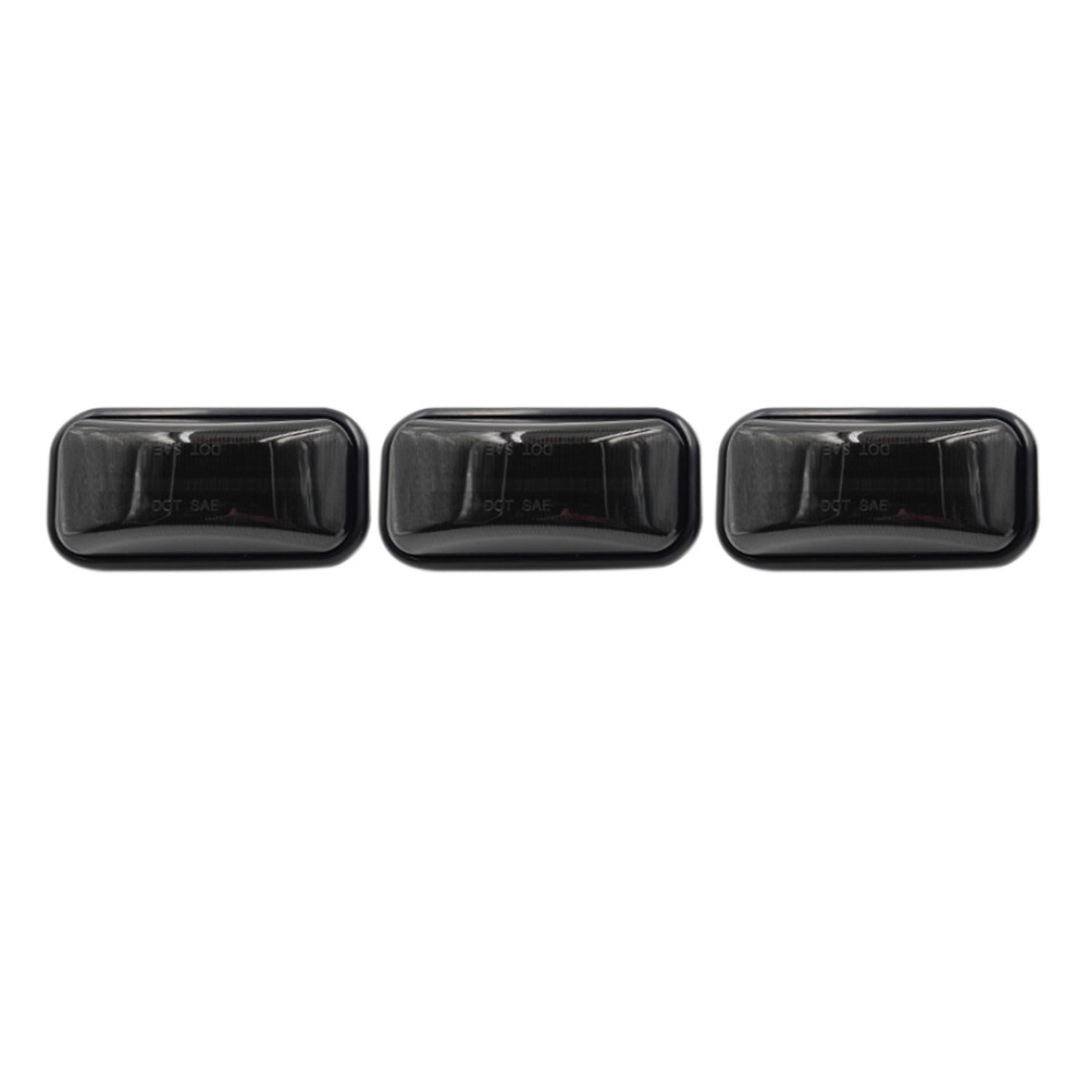 3Pcs Smoked Led Rear Cab Roof Marker For Hummer H2 2003-2009 / Sut 2005-2009 Red/Light 6133443868785