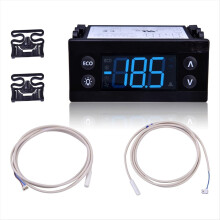 ERC112D Temperaturregler-Kit, elektronischer Kälteregler mit zwei Sensorfühlern, 00C30-123D-03 080G3492