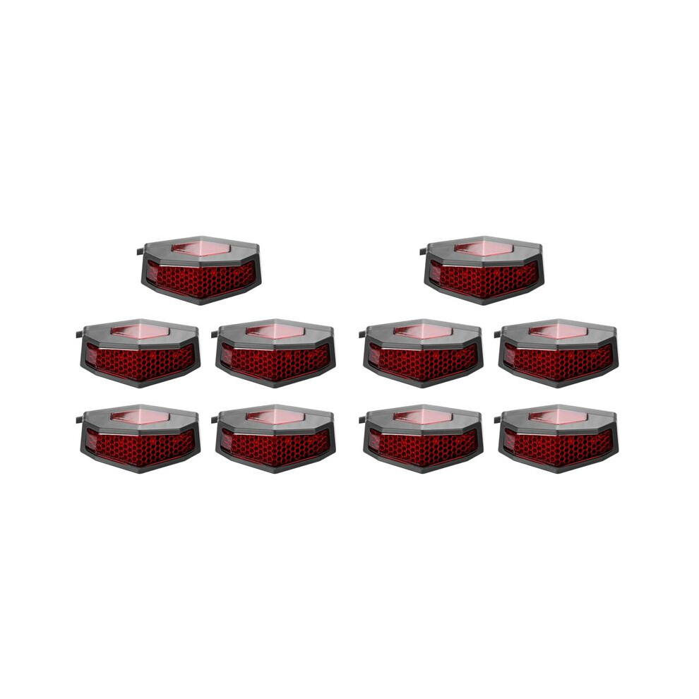 10X 5 In 1 Motorcycle Led Turn Signals Stop Rear Tail Brake License Plate Universal Light/Red 6131667576561
