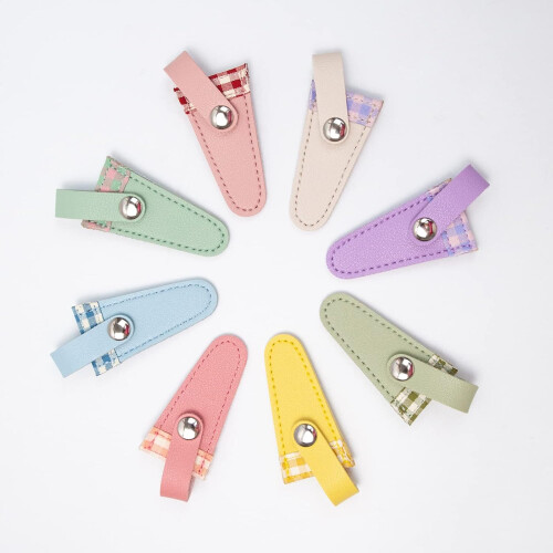 Nähschere  sewing scissors Etui  case Leder   leather Schere  scissors 1