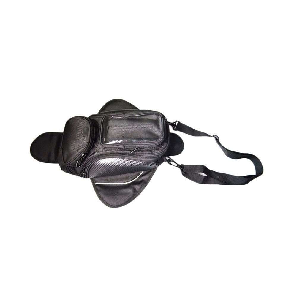 Waterproof Motor Tank Bag Oil Fuel Tank Bag Magnetic Motorbike Saddle Bag Single Shoulder Bag Motorcycle Backpack Black 4713445768737