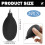 Rubber Air Blower for Camera and Electronics with Strong Airflow Dust Removal Black 5