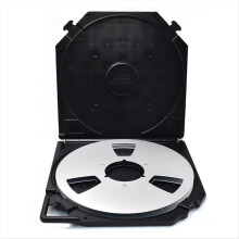 Caixa de armazenamento para bobinas de recolhimento vazias de 10 polegadas com estojo de proteção completa para fitas de áudio de 10 polegadas.