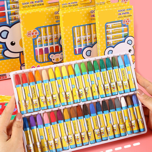 Crayon lavable pour enfant en bas âge à partir de-24 couleurs B 1