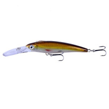 1pc 17cm 30g Deep Diving Large Minnow Bait Artificial Wobbler Hard Bait Crankbait Sea Bass Zander Fishing Tackle (Color : 6)