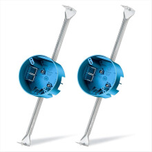 stuks plafondventilatorbeugels, elektrische doos, 14,25 tot 22,5 inch, verstelbare elektrische doos en steunbalk, ventilatorbeugel, blauw