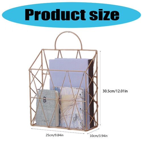 Wall File Organizer Hanging Wall Files Holders Wall-gold 1