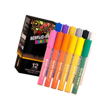 Stylo de peinture acrylique 8/12/24/36/48 couleurs, résistant-12