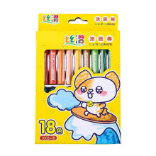 Crayons hexagonaux lavables, 12/18/24/36 couleurs,-18 couleurs B