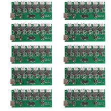 Šesťdielny modul zvlhčovača, riadiaca doska atomizéra, rozhranie USB, doska plošných spojov ovládača atomizéra, 10 kusov
