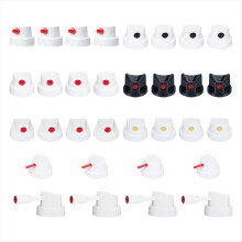 Conjunto de 32 tampas de reposição para tinta, bico universal para latas de aerossol, ideal para pintura de grafite e arte urbana.