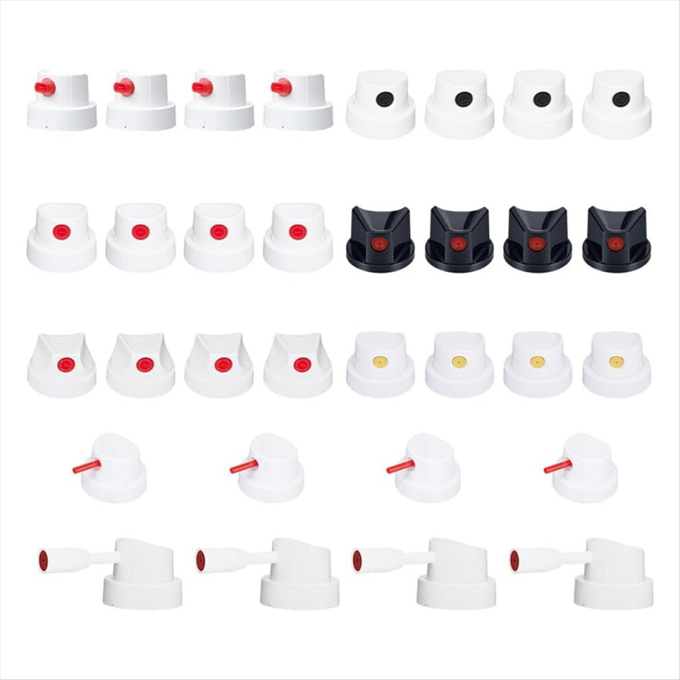 32 Pcs Replacement Paint Caps, Universal Aerosol Can Cap Female Cans Can Nozzle For Graffiti Painting And Street Art 4853066950118