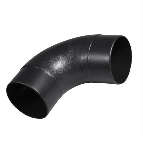 Cotovelo de 90 graus de 4 polegadas - Conector de coletor de pó em ângulo reto de plástico ABS