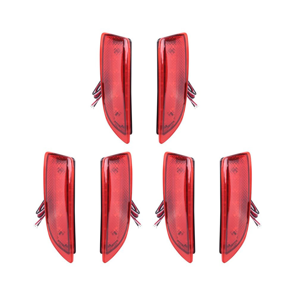 6X Car Led Brake Tail Rear Bumper Parking Warning Reflector For Toyota Corolla Lexus 2011-2012 Light 6131186993993