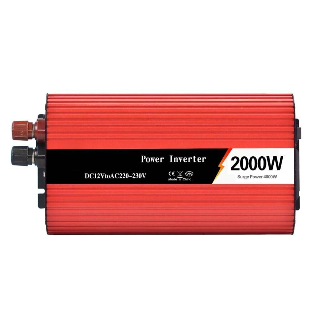 2000W Power Inverter 12V To 220V With Ac Outlet And Dual Usb Charging For Car Rv Camping 9426802914368
