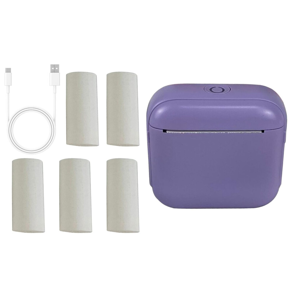 Portable Mini Photo Printer With Bluetooth Thermal Label Printing For Travel, Office And Home 9001264095437