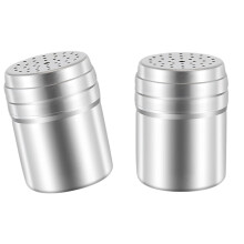 Pack of 2 Stainless Steel Seasoning Container with-Sing use