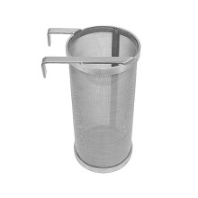 Homebrew Hop Filter 300 Micron Stainless Steel Strainer with Hooks for Wort Boil and Fermentation