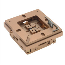 Kit de estação de reballing BGA em liga de alumínio 90x90mm com 10 esferas de solda universais para estêncil BGA.