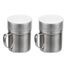 Pack of 2 Multipurpose Steel Shaker for Sprinkling Fine Powders
