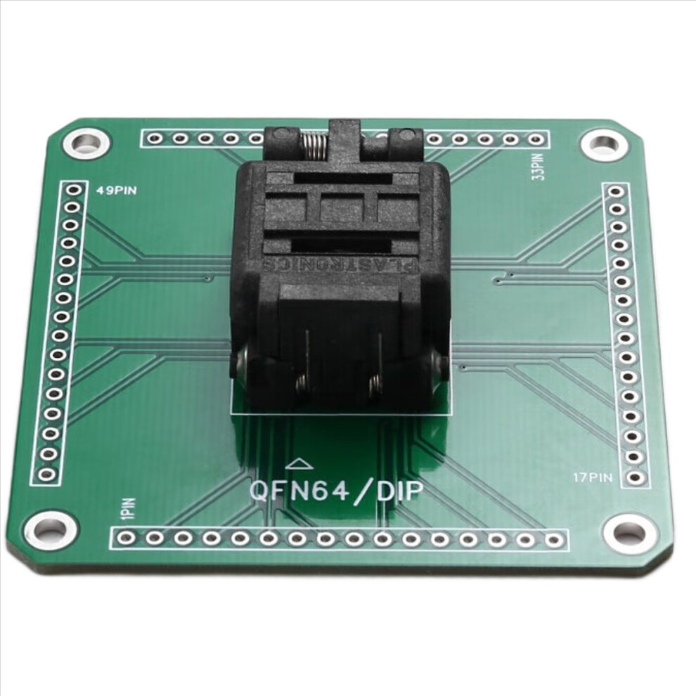 64Qn50s19090 Plastronics Programming Adaper Qfn64 To Dip Ic Test And Burn In Socket 0.5Mm Pitch Package Size 9X9mm 4853066958237