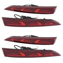 2 Para Samochodów LED Reflektor Tylnego Zderzaka Ostrzeżenie Lampa Hamowania Taillight Parking Światło Przeciwmgielne dla Solaris Accent