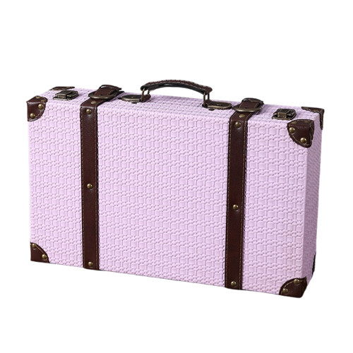 Boîte décorative en cuir robuste, pratique pour-L Taro Violet