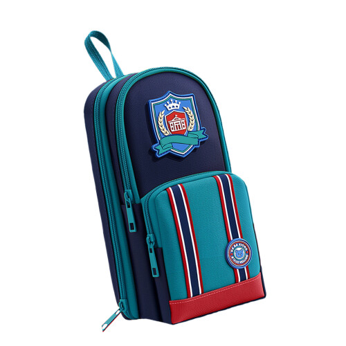 Big Capacity Cartoon Pencil Case Large Capacity Pen-Blue
