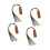 2/4/6Pcs Religious Bookmarks Leather Bible Bookmarks-4 brown 1