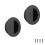 Sliding Door Pull Handle 2PCS Black Stainless Steel Flush Embedded Round Closet Knob 60mm 1
