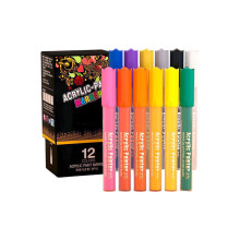 Acrylmarker Waterbestendig Diverse kleuren acrylverfpen voor-12