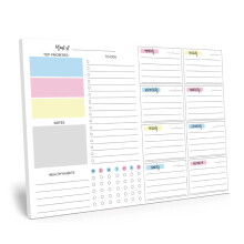 1Year Supply Of Detachable Colorful Planner Pages On Durability