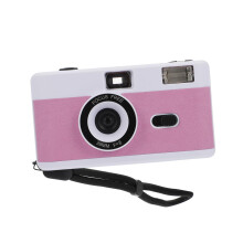 35mm Reusable Film Camera with Builtin Flash, Vintage Retro Style for Travel Photography
