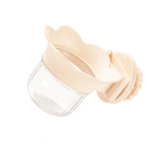 Mangeoire pour oiseaux bol d'eau avec forme de tulipes-Beige1