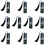 10 Pcs Reading Bookmarks Skeleton Bookmarks Acrylic Page-Black 1