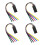 2/4/6Pcs Religious Themed Bookmarks Leather Bible-4 black 1