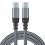 USB-C-Ladekabel 60W  USB-C PD Ladegerät Grey 2 m 1