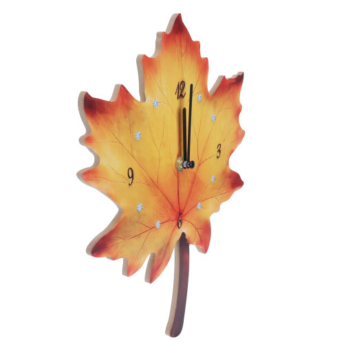 Ahornblattform Wanduhr Wohnzimmer Esszimmer 2