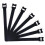 Kabelbinder mit Klettverschluss 100er Pack Schwarz 1