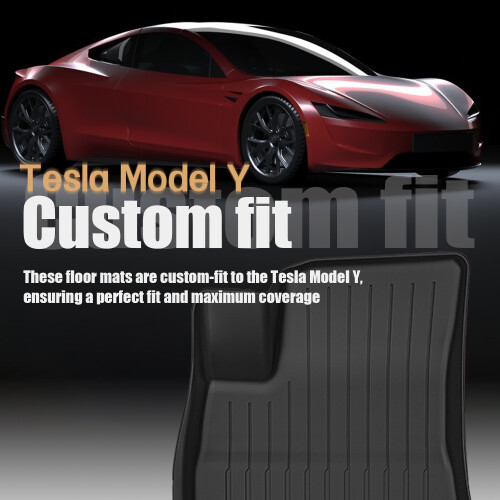 Gulvmåtter og bagagerumsmåtter til Tesla Model Y  2017 to 2024 1