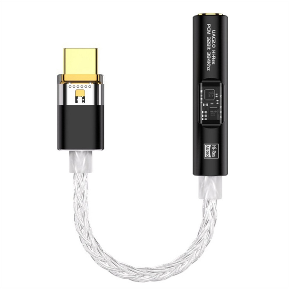 Ba23 Usb Type C To 3.5 Mm Jack Adapter Headphone Amp Usb C Audio Aux Converter Decoder Cx31993 Pcm 32Bit 384Khz A 4853066952242