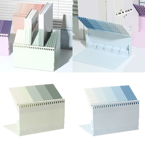 Piano Key Bookends Gradient Color Bookends Decorative-Purple 2