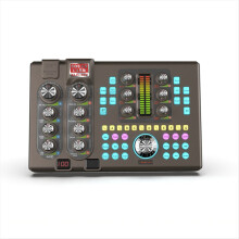 Carte son SK80 Bluetooth stéréo cinq canaux avec carte son pour le chant pour les diffusions en direct en extérieur