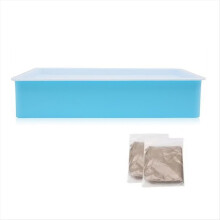 Table lumineuse DIY pour dessiner et créer du sable, mini table lumineuse avec LED pour enfants, idéale pour les fêtes et Noël (bleu).