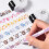 6Pcs Cartoon Roller Stamp For Card Making Scrapbooking School 2